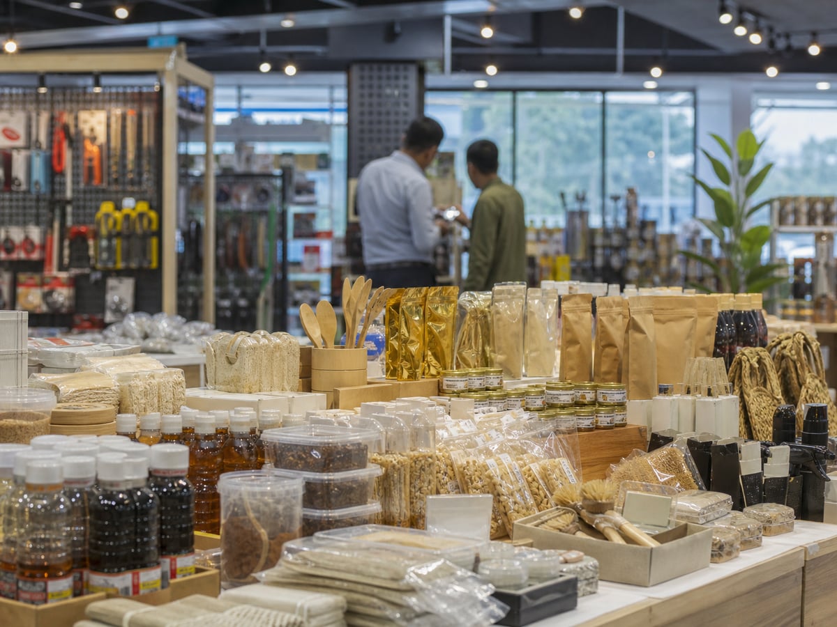 Contextual display of products supplied by Klang SMEs
