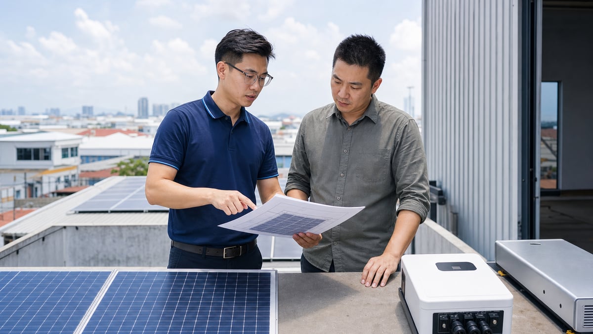 Contextual sample visual for a solar-services member deal