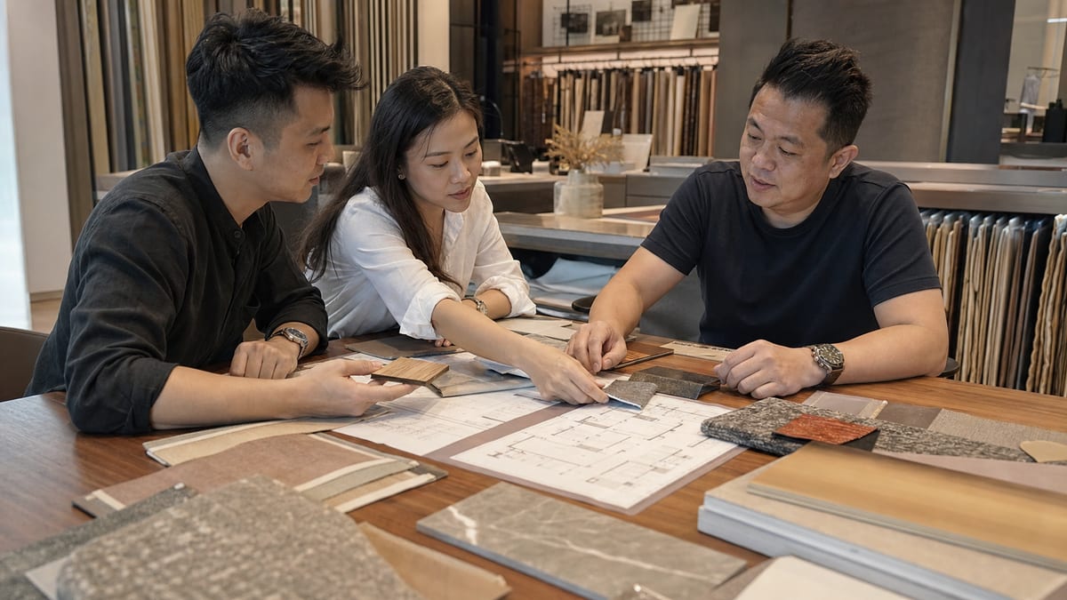 Contextual interior-design material review in Klang